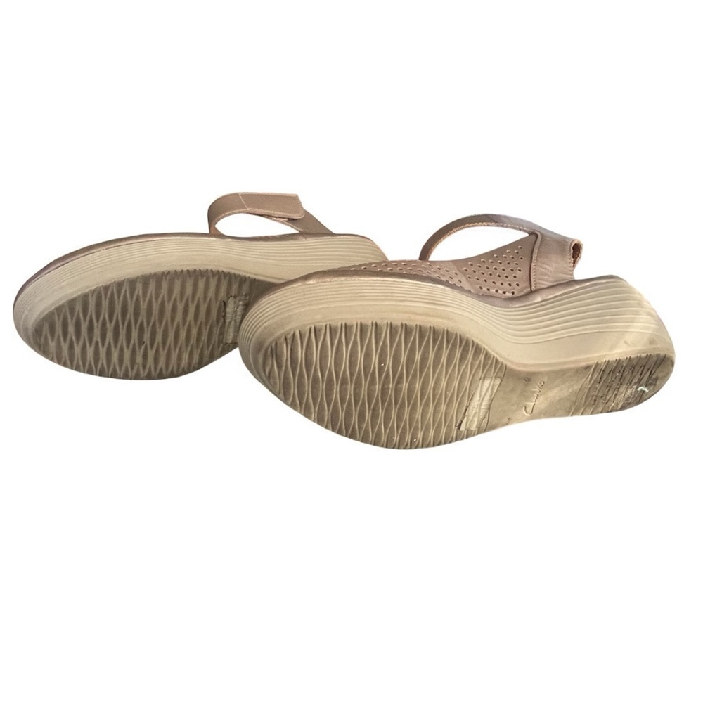 Clark’s Nubuck Wedge Sandals - Picture 6 of 8